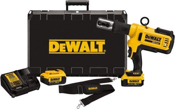 DeWALT - 4 Ton Electric Crimper - Includes DCE200, (2) DCB204, DCE115, Shoulder Strap - Eagle Tool & Supply