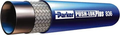 Parker - 1/4" ID x 1/2" OD CTL Push-on Air Hose - 400 Working psi, -55 to 302°F, Blue - Eagle Tool & Supply