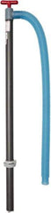 Detco - 4.57 Strokes per Gal, 1-3/8" Outlet, Plastic Hand Operated Drum Pump - 28 oz per Stroke, 39-1/2" OAL, For 55 Gal Drums - Eagle Tool & Supply