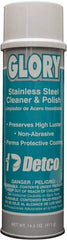 Detco - 20 fl oz Aerosol Stainless Steel Cleaner & Polish - Lemon Scented, Aerosol Can Container - Eagle Tool & Supply