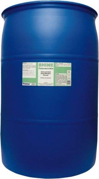 Detco - 55 Gal Drum Unscented Glass Cleaner - Concentrated, Use on Glass - Eagle Tool & Supply