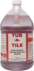 Detco - 1 Gal Jug Liquid Bathroom Cleaner - Unscented Scent, Nonacidic, Bath Fixtures - Eagle Tool & Supply