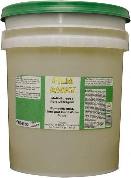 Detco - 5 Gal Pail Liquid Bathroom Cleaner - Unscented Scent, Bath Fixtures - Eagle Tool & Supply
