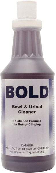 Detco - 32 oz Bottle Liquid Toilet Bowl Cleaner - Unscented Scent, Toilet Bowl - Eagle Tool & Supply