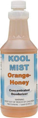 Detco - 32 oz Bottle Deodorizer - Liquid, Orange-Honey Scent, Concentrated, Environmentally Safe - Eagle Tool & Supply