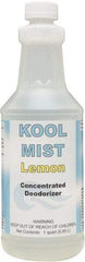 Detco - 32 oz Bottle Deodorizer - Liquid, Lemon Scent, Concentrated, Environmentally Safe - Eagle Tool & Supply