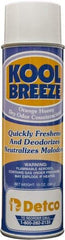 Detco - 20 oz Aerosol Can Deodorizer - Aerosol, Orange-Honey Scent, Environmentally Safe - Eagle Tool & Supply