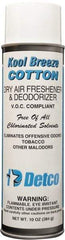Detco - 20 oz Aerosol Can Deodorizer - Aerosol, Cotton Scent, Environmentally Safe - Eagle Tool & Supply