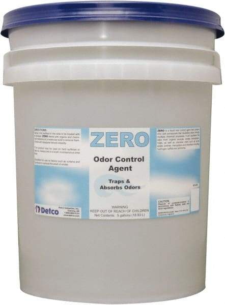Detco - 5 Gal Pail Deodorizer - Liquid, Unscented, Environmentally Safe - Eagle Tool & Supply