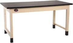 Proline - 72 Wide x 30" Deep x 36" High, Epoxy Resin Workbench - Adjustable Height Legs, Light Beige - Eagle Tool & Supply
