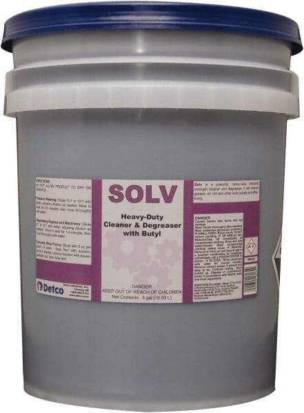 Detco - 5 Gal Bucket Cleaner/Degreaser - Liquid, Butyl-Based, Unscented - Eagle Tool & Supply