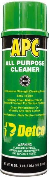 Detco - 20 oz Aerosol All-Purpose Cleaner - Aerosol, Butyl-Based, Lemon - Eagle Tool & Supply