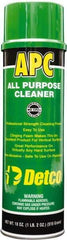 Detco - 20 oz Aerosol All-Purpose Cleaner - Aerosol, Butyl-Based, Lemon - Eagle Tool & Supply