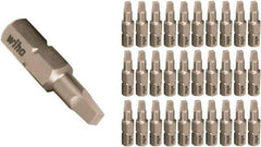 Wiha - 1/4" Drive, #1 Insert Screwdriver Bit - 25mm OAL - Eagle Tool & Supply
