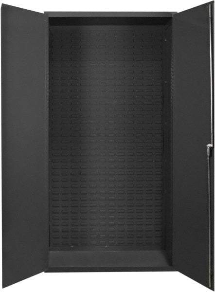 Durham - Locking Storage Cabinet - Steel, 37" Wide x 19" Deep x 72" High, Gray - Eagle Tool & Supply