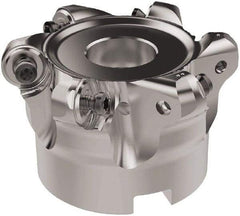 Seco - 63mm Cut Diam, 6mm Max Depth, 22mm Arbor Hole, 6 Inserts, RNMU12.. Insert Style, Indexable Copy Face Mill - R220.28 Cutter Style, 11,200 Max RPM, 40mm High, Through Coolant, Series R220 - Eagle Tool & Supply