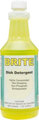 Detco - 32 oz Bottle Manual Dishwashing Liquid - Lemon Scented - Eagle Tool & Supply