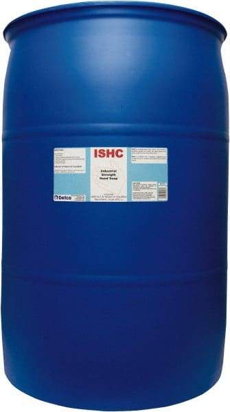 Detco - 55 Gal Drum Liquid Hand Cleaner - Orange (Color), Lemon Lime Scent - Eagle Tool & Supply