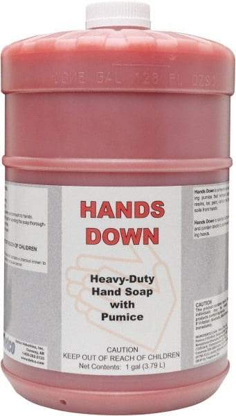 Detco - 1 Gal Bottle Gel Hand Cleaner with Grit - Red, Cherry Scent - Eagle Tool & Supply