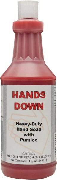 Detco - 32 oz Squeeze Bottle Gel Hand Cleaner with Grit - Red, Cherry Scent - Eagle Tool & Supply