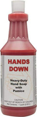 Detco - 32 oz Squeeze Bottle Gel Hand Cleaner with Grit - Red, Cherry Scent - Eagle Tool & Supply