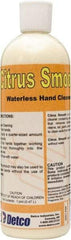 Detco - 16 oz Squeeze Bottle Waterless Cream Waterless Hand Cleaner - Yellow, Citrus Scent - Eagle Tool & Supply