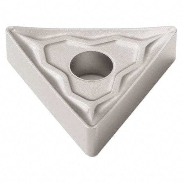 Seco - TNMM434 R6 Grade TP3501 Carbide Turning Insert - Ti(C/N)/Al2O3 Finish, 60° Triangle, 1/2" Inscr Circle, 3/16" Thick, 1/16" Corner Radius - Eagle Tool & Supply