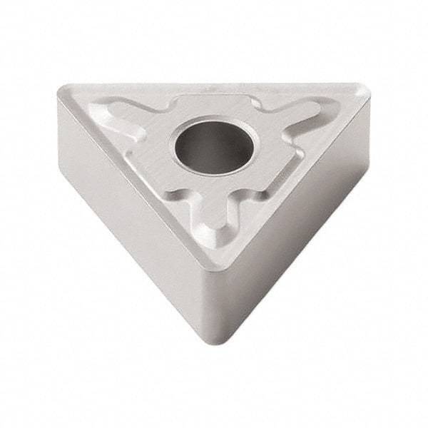 Seco - TNMG331 MF3 Grade TP3501 Carbide Turning Insert - Ti(C/N)/Al2O3 Finish, 60° Triangle, 3/8" Inscr Circle, 3/16" Thick, 1/64" Corner Radius - Eagle Tool & Supply