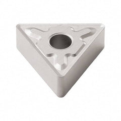 Seco - TNMG332 MF3 Grade TP3501 Carbide Turning Insert - Ti(C/N)/Al2O3 Finish, 60° Triangle, 3/8" Inscr Circle, 3/16" Thick, 1/32" Corner Radius - Eagle Tool & Supply