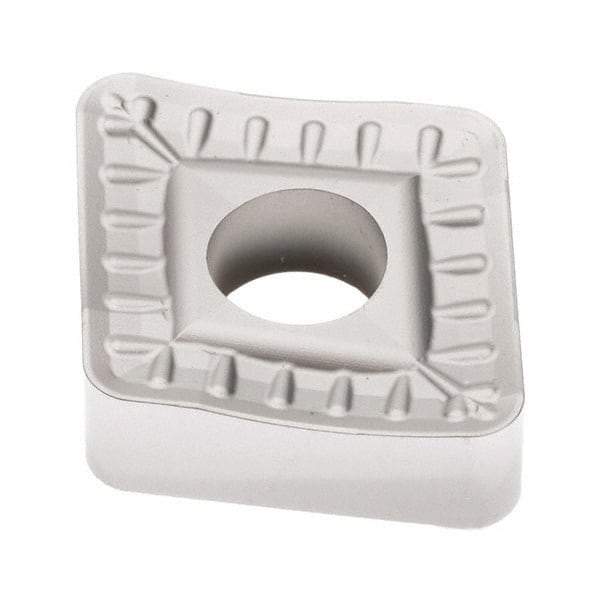 Seco - CNMM644 R4 Grade TP3501 Carbide Turning Insert - Ti(C/N)/Al2O3 Finish, 80° Diamond, 3/4" Inscr Circle, 1/4" Thick, 1/16" Corner Radius - Eagle Tool & Supply
