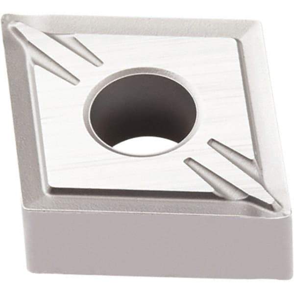 Seco - CNMG432 FF2 Grade TP3501 Carbide Turning Insert - Ti(C/N)/Al2O3 Finish, 80° Diamond, 1/2" Inscr Circle, 3/16" Thick, 1/32" Corner Radius - Eagle Tool & Supply