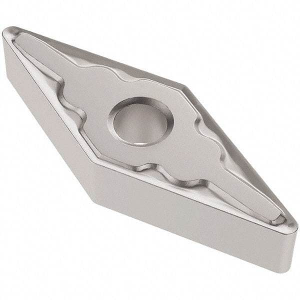 Seco - VNMG332 MF3 Grade TP3501 Carbide Turning Insert - TiCN/Al2O3 Finish, 35° Diamond, 3/8" Inscr Circle, 3/16" Thick, 1/32" Corner Radius - Eagle Tool & Supply