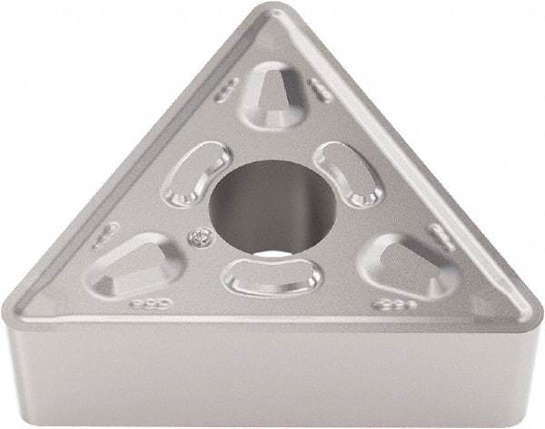 Seco - TNMG432 M6 Grade TP3501 Carbide Turning Insert - TiCN/Al2O3 Finish, 60° Triangle, 1/2" Inscr Circle, 3/16" Thick, 1/32" Corner Radius - Eagle Tool & Supply