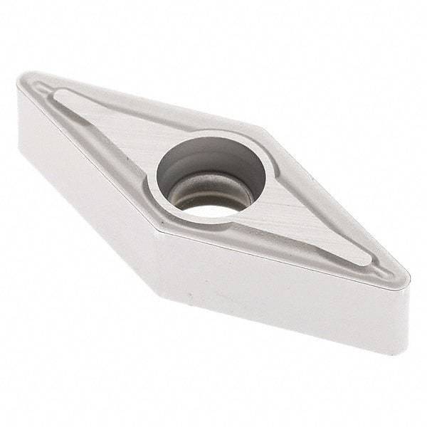 Seco - VNMU2.532 M3 Grade TP3501 Carbide Turning Insert - TiCN/Al2O3 Finish, 35° Diamond, 5/16" Inscr Circle, 3/16" Thick, 1/32" Corner Radius - Eagle Tool & Supply