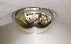Se-Kure Domes&Mirrors - Indoor Round Dome Safety, Traffic & Inspection Mirrors - Acrylic Lens, 26" Diam, 26' Max Covered Distance - Eagle Tool & Supply