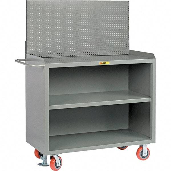 Little Giant - 3,600 Lb Capacity Mobile Service Bench - 53" Wide x 24" Deep x 43" High, Steel, Gray - Eagle Tool & Supply
