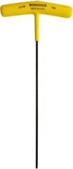 Bondhus - 7/64" Hex, T-Handle, Ball End Hex Key - 7.3" OAL, Protanium High Torque Steel, Inch System of Measurement - Eagle Tool & Supply