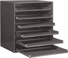 Durham - 6 Drawer, Small Parts Slide Rack Cabinet - 22" Deep x 23" Wide x 17" High - Eagle Tool & Supply