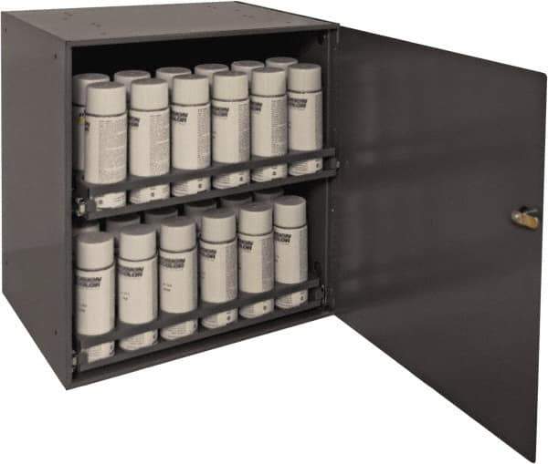 Durham - 2 Drawer, Small Parts Aerosol Cabinet - 22" Deep x 23" Wide x 17" High - Eagle Tool & Supply