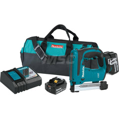 Power Staplers; Capacity: 98; Crown Size (Inch): 3/8; Staple Gauge: 50; Includes: (2) 18V LXT ™ Lithium-Ion 5.0Ah Battery (BL1850B); (1) Tool Bag; (1) 18V LXT ™ Lithium-Ion Rapid Optimum Charger (DC18RC); (1) 18V LXT ™ 3/8 in Crown Stapler (XTS01Z); Addit