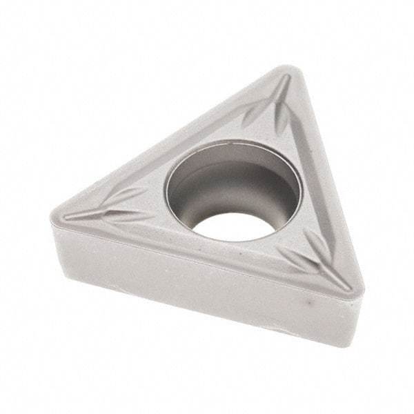 Seco - TCMT32.52 MF2 Grade TP3501 Carbide Turning Insert - TiCN/Al2O3 Finish, 60° Triangle, 3/8" Inscr Circle, 5/32" Thick, 1/32" Corner Radius - Eagle Tool & Supply