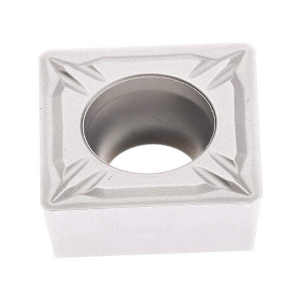 Seco - SCMT432 MF2 Grade TP3501 Carbide Turning Insert - TiCN/Al2O3 Finish, 90° Square, 1/2" Inscr Circle, 3/16" Thick, 1/32" Corner Radius - Eagle Tool & Supply