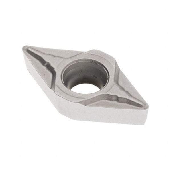 Seco - DCMT32.52 F1 Grade TP3501 Carbide Turning Insert - TiCN/Al2O3 Finish, 55° Diamond, 3/8" Inscr Circle, 5/32" Thick, 1/32" Corner Radius - Eagle Tool & Supply