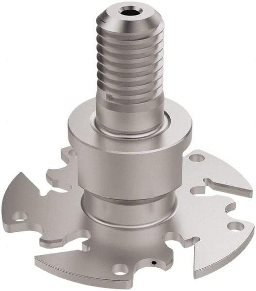 Seco - Modular Connection Connection, 0.122" Cutting Width, 0.6299" Depth of Cut, 2" Cutter Diam, 5 Tooth Indexable Slotting Cutter - R335.10 Toolholder, 150.10 Insert, Right Hand Cutting Direction - Eagle Tool & Supply