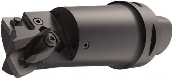 Seco - Left Hand\xB6Right Hand Cut, Size C6, CN..1606.. & SN..1506.. Insert Compatiblity, Internal Modular Turning & Profiling Cutting Unit Head - 27mm Ctr to Cutting Edge, 134mm Head Length, Through Coolant, Series MTM - Eagle Tool & Supply