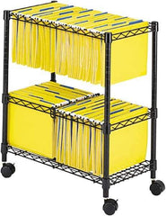 Safco - 33-1/4" Wide x 17" Long x 27" High Tote Cart - 1 Shelf, Steel - Eagle Tool & Supply