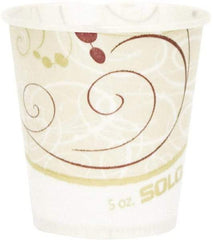 Solo - Paper Water Cups, Waxed, 5 oz, 100/Bag, 30 Bags/Carton - Multicolor - Eagle Tool & Supply