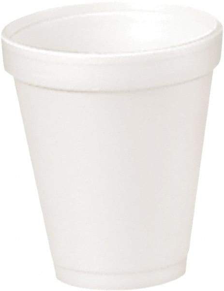 DART - Foam Drink Cups, 4 oz, 25/Bag, 40 Bags/Carton - White - Eagle Tool & Supply