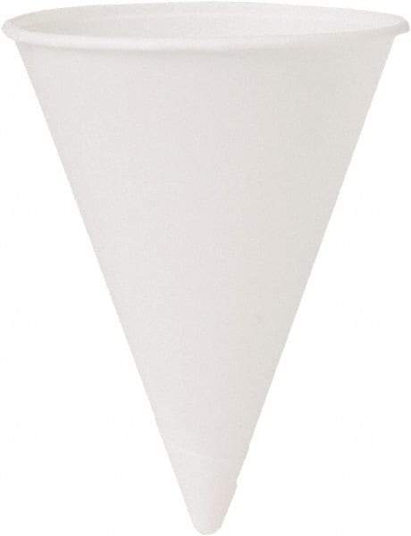 Solo - Cone Water Cups, Cold, Paper, 4 oz, 200/Bag, 25 Bags/Carton - White - Eagle Tool & Supply