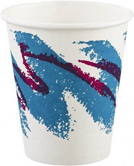 Solo - Jazz Paper Hot Cups, 6 oz, Polycoated, 50/Bag, 20 Bags/Carton - White, Green, Purple - Eagle Tool & Supply